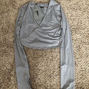 Brand new long sleeve cropped gymshark shirt
